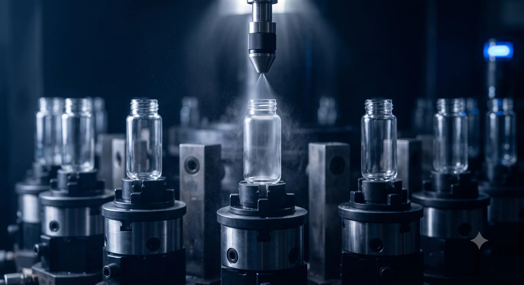 Automated siliconization of syringe barrels